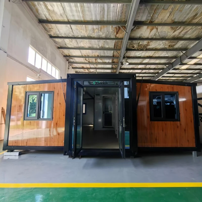 Wood Grain Expandable Container House